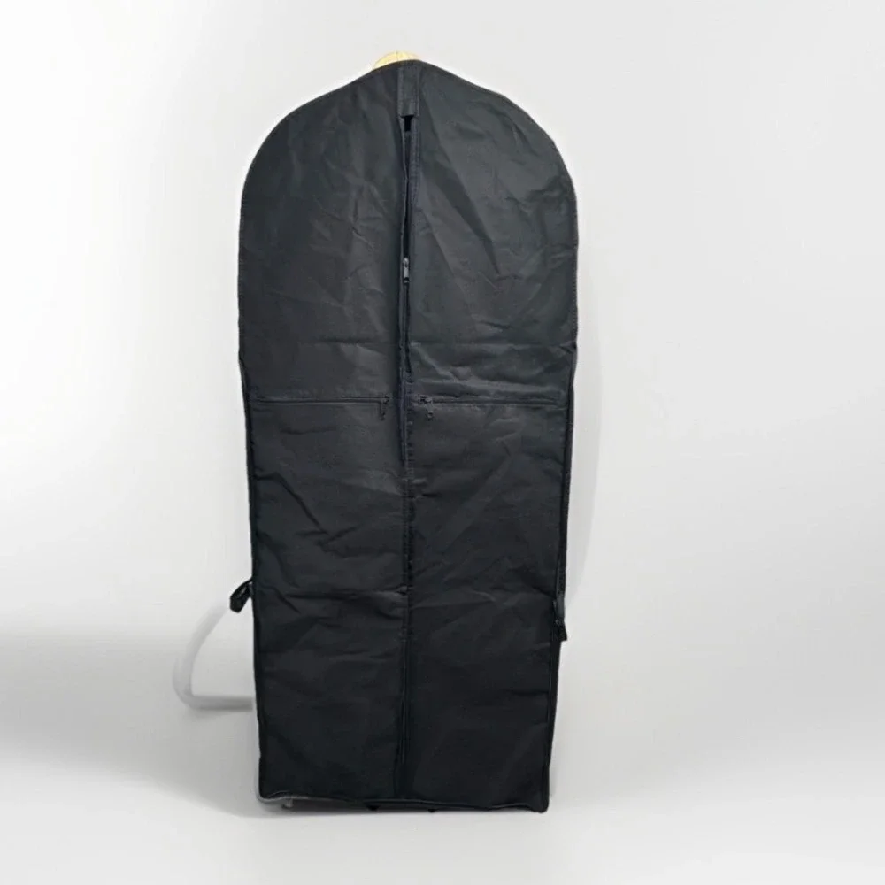 SuitSupply Garment Bag OS Blue Foldable Travel Suit Carrier Zipper Pockets